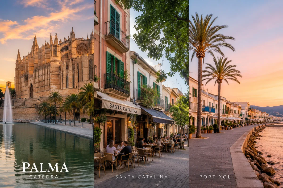 Palma de Mallorca — Cathedral, Santa Catalina, Portixol